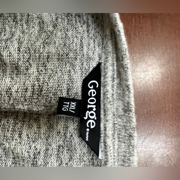Lightweight sweater  by George, uneven hem tie closure at neck women’s XXL - Picture 5 of 6